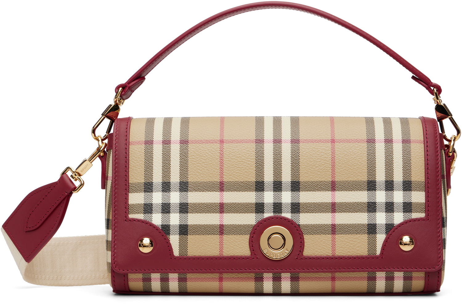 Дамска чанта Burberry Checked Top Handle Note Bag Многоцветен | 8116282, 0