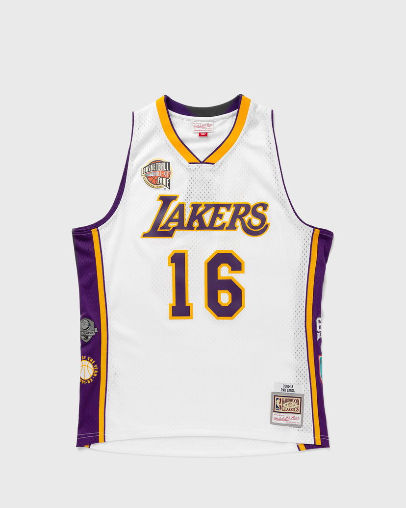 Фланелка Mitchell & Ness NBA SWINGMAN JERSEY LOS ANGELES LAKERS HALL OF FAME PAU GASOL #16 Бяло | SMJY6864-LALYYPGAWHIT