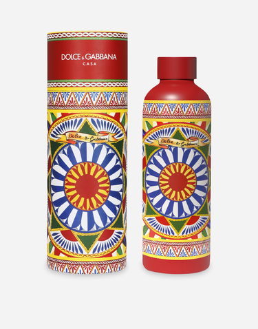 Бутилки за пиене Dolce & Gabbana Dolce & Gabbana Carretto Print Water Bottle 500ml Червено | TC0169TCA42UC154, 0