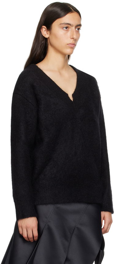 Пуловер We11done We11done V-Neck Knit Sweater Черно | WD-KT3-23-658-W-BK, 1