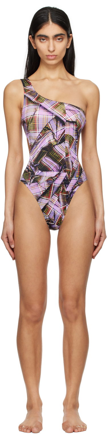 Бански Vivienne Westwood Vivienne Westwood One Shoulder Swimsuit Лилаво | 8101000H-J0099-, 0