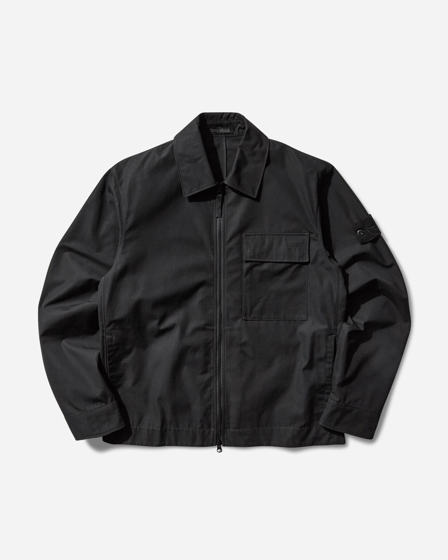 Риза Stone Island Ghost Cotton Canvas Overshirt Черно | K2S15-1200018-S00F1 V0029, 1