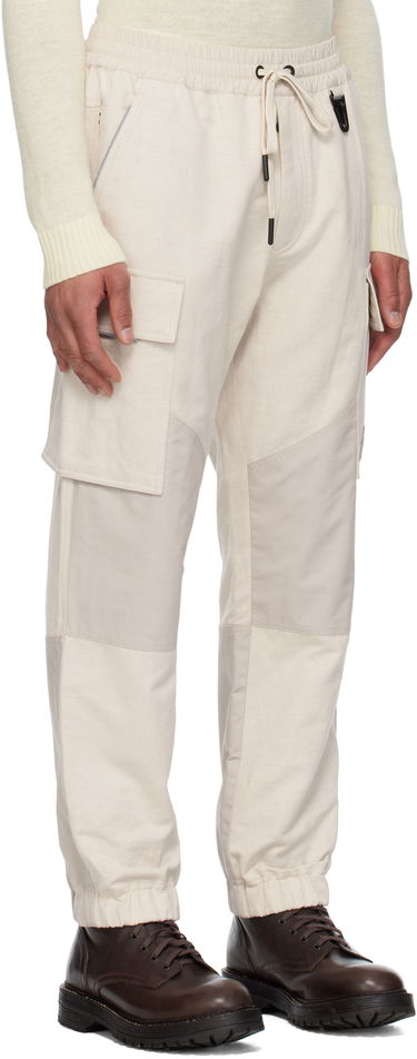 Карго панталони Moncler Moncler Grenoble x FRGMT Hiroshi Fujiwara Cotton & Linen Jogging Cargo Pants Бежово | K10972A00006598C3, 1