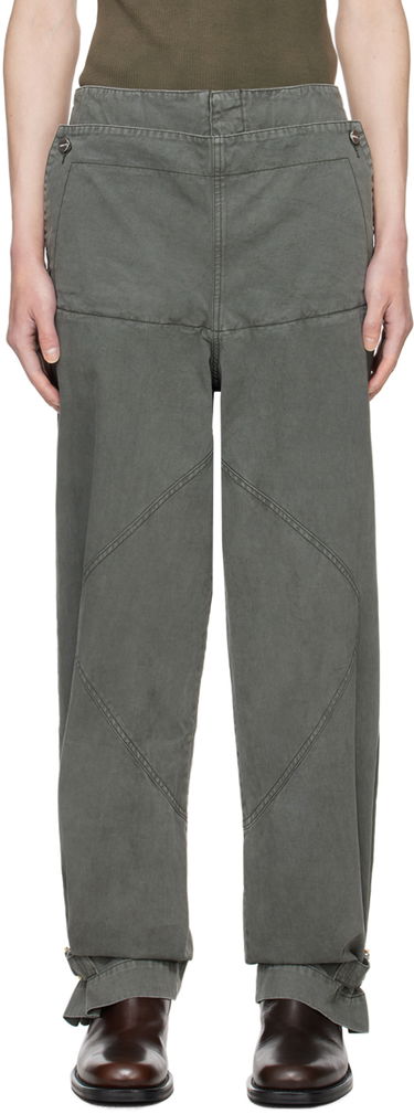 Панталони Dion Lee Shell Trousers Сиво | C2175PS24, 0