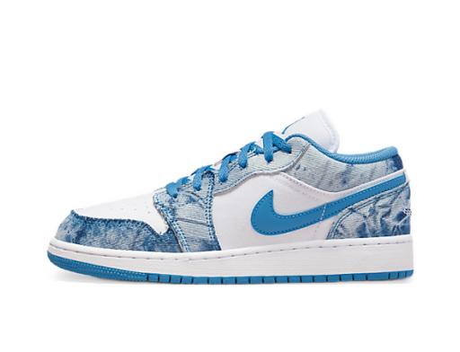 Кецове и обувки Jordan Air Jordan 1 Low "Washed Denim" GS Синьо | DM8947-100