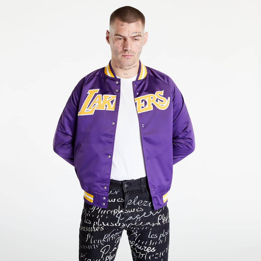 Яке бомбър Mitchell & Ness NBA Lightweight Satin Jacket Lakers Лилаво | STJKMG18013-LAL.PURP, 0