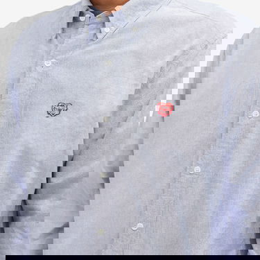 Риза Human Made Oxford Button-Down Shirt Синьо | HM28SH006-BL, 5