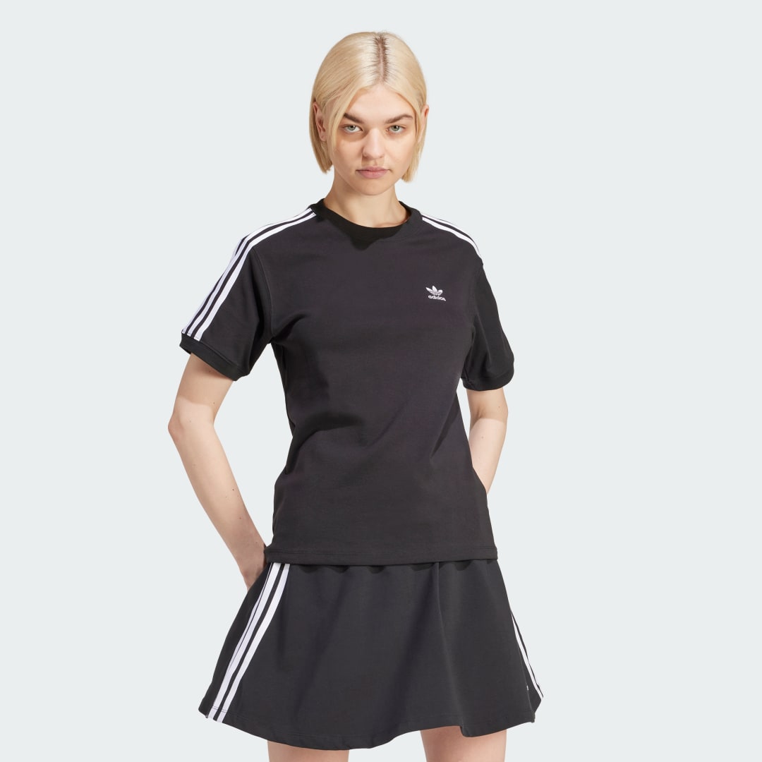 Тениска adidas Originals 3-Stripes Tee Черно | IU2420, 0