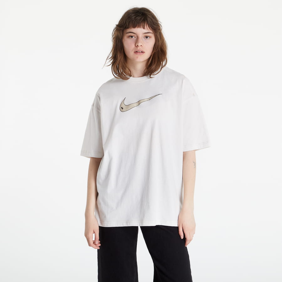 Тениска Nike Swoosh Oversized T-Shirt Бяло | DM6211-030, 0
