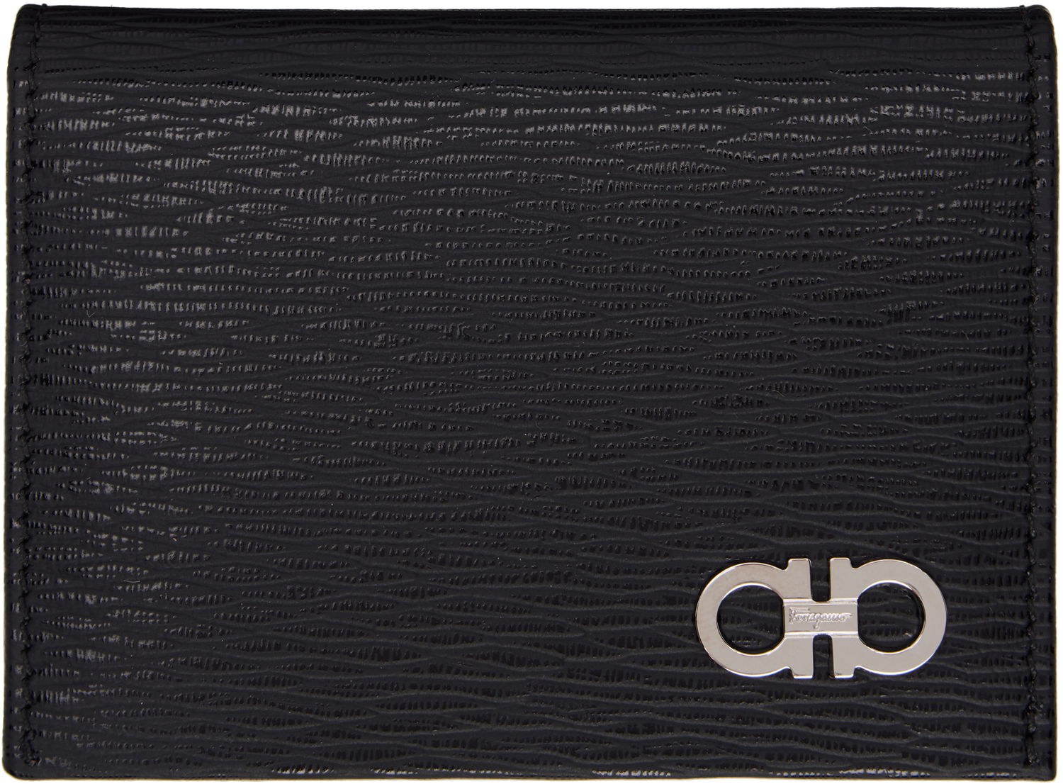Портфейл FERRAGAMO Salvatore Ferragamo Gancini Card Holder Черно | 685948, 0