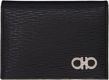 Портфейл FERRAGAMO Salvatore Ferragamo Gancini Card Holder Черно | 685948, 0