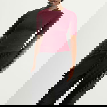 Тениска Y-3 Y-3 Fitted Tee, Size X-Small Бургунди | JZ7427, 2