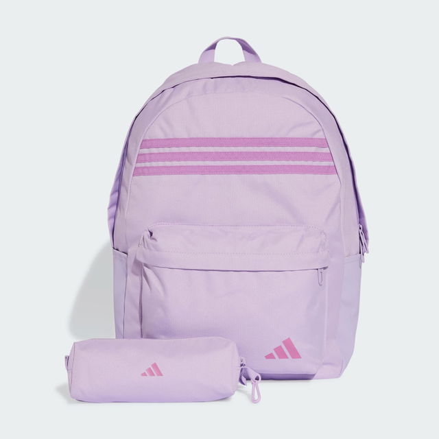 3-Stripes Backpack with Pencil Case