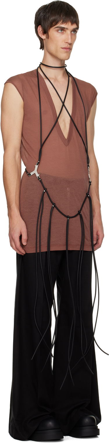 Потник Rick Owens Concordians Cord Fringed Tank Top Кафяво | RR02E1457 LBL, 1