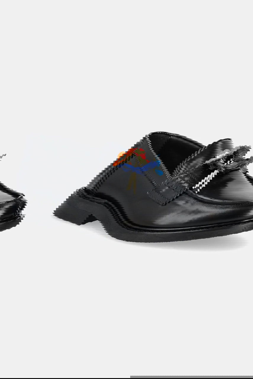Кецове и обувки Filling Pieces Filling Pieces Loafer Bouquet Leather Loafers Черно | 44278131861, 0