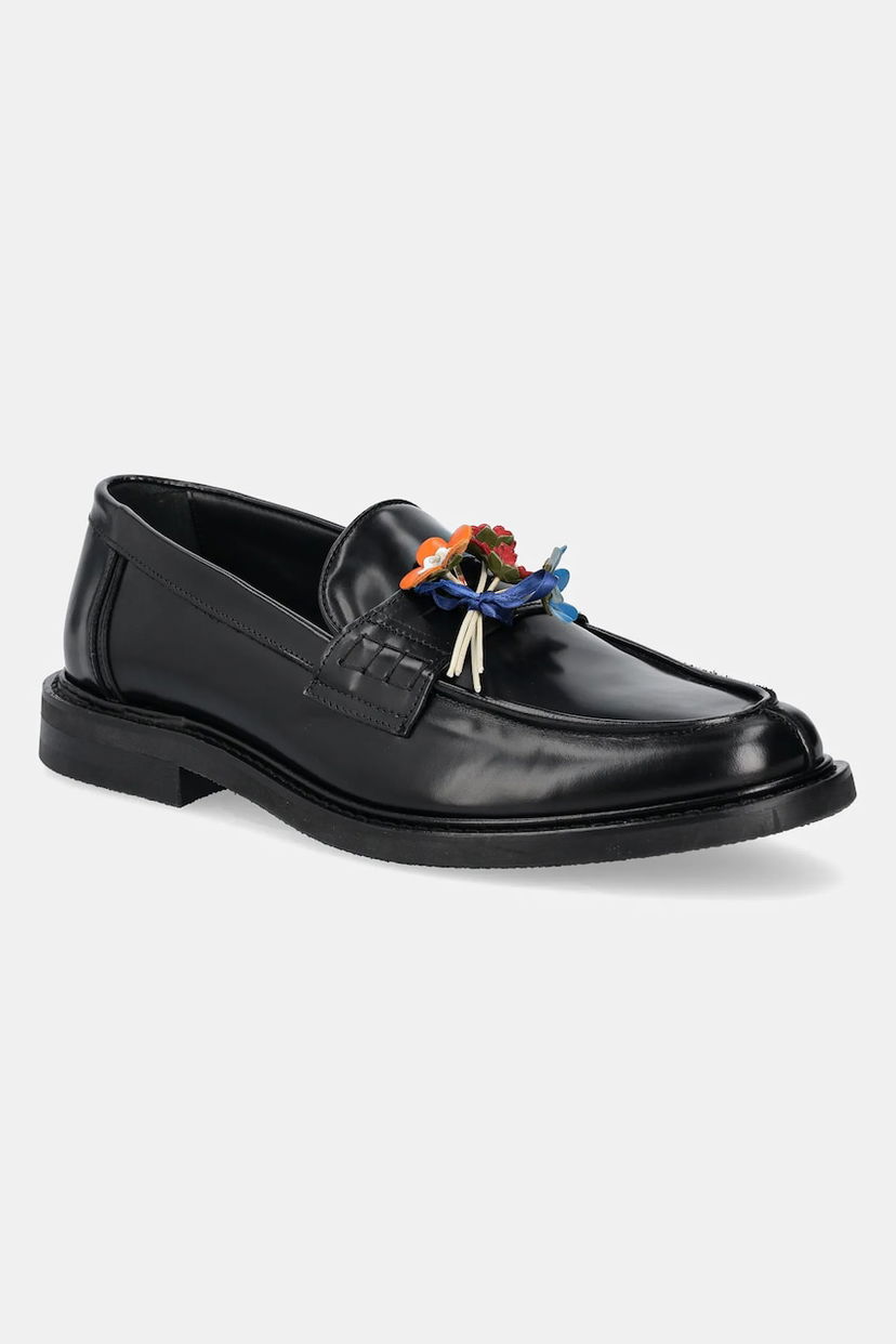 Кецове и обувки Filling Pieces Filling Pieces Loafer Bouquet Leather Loafers Черно | 44278131861