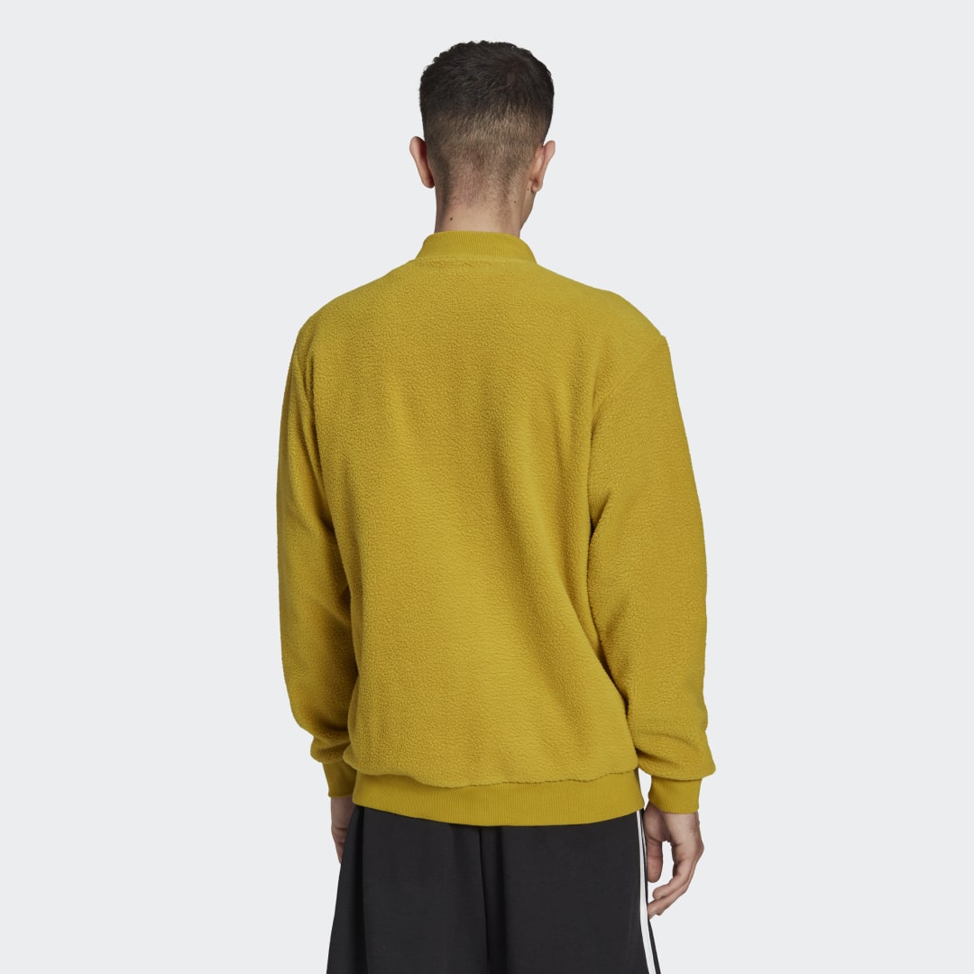 Яке бомбър adidas Originals Essentials Holiday Pack Sherpa Bomber Jacket Жълто | HL6919, 1