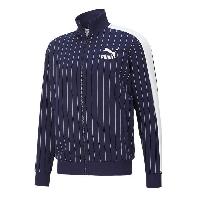 Комплект Puma Pinstripe Stand Collar Fleece Lined Jacket Тъмно синьо | 530177-06