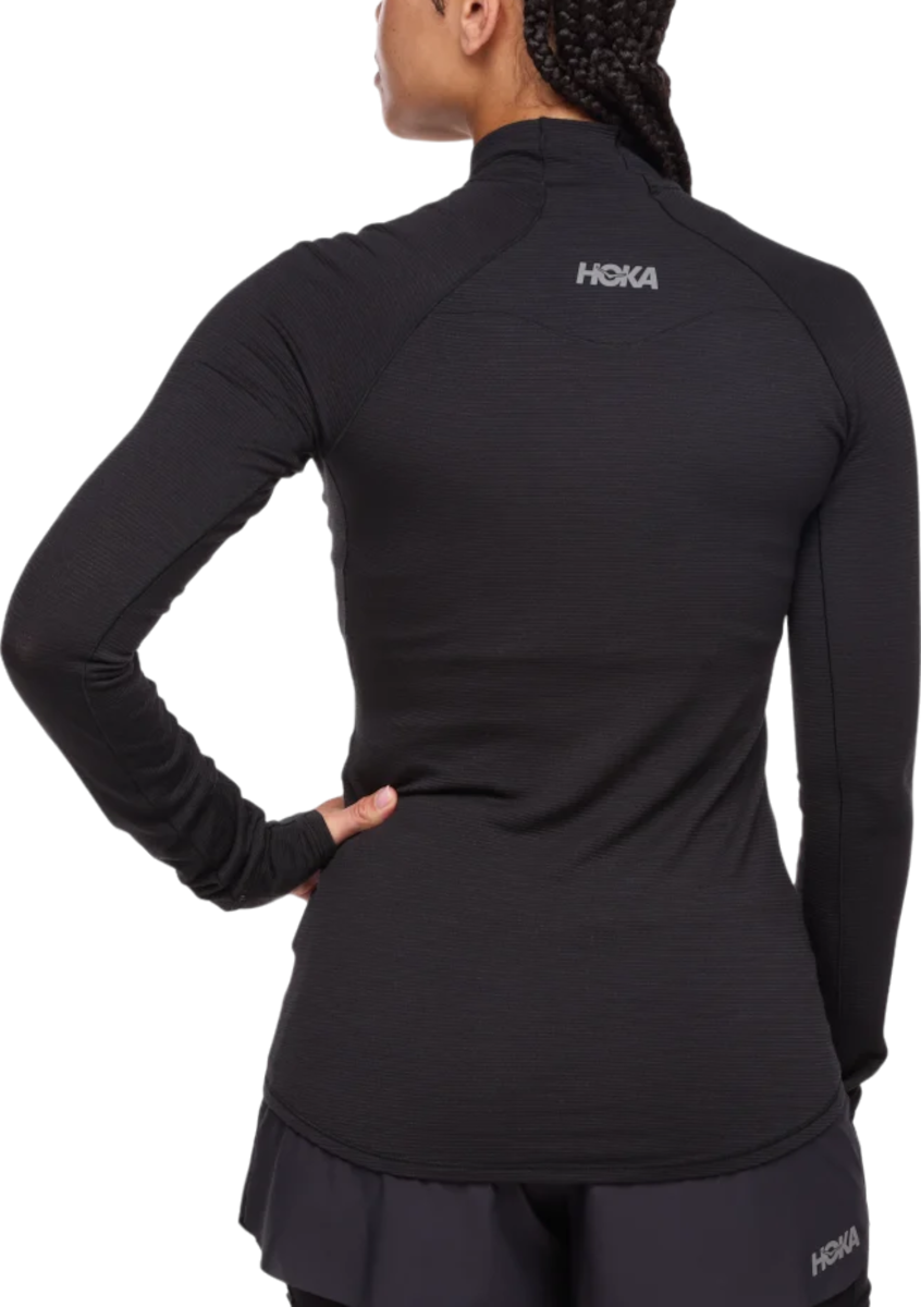 Суитчър Hoka One One Hoka BaseZip Long Sleeve Черно | 1156112-blk, 1