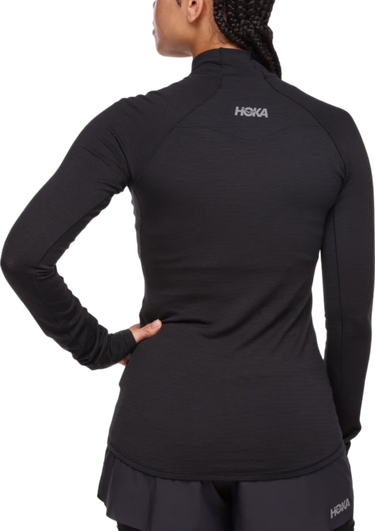 Суитчър Hoka One One Hoka BaseZip Long Sleeve Черно | 1156112-blk, 1