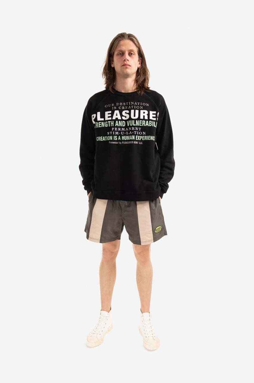 Суитчър Pleasures Permanent Crewneck Sweatshirt Черно | P22SP017, 1
