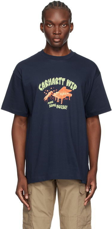 Тениска Carhartt WIP Graphic Print Cotton T-Shirt Тъмно синьо | I033666, 0