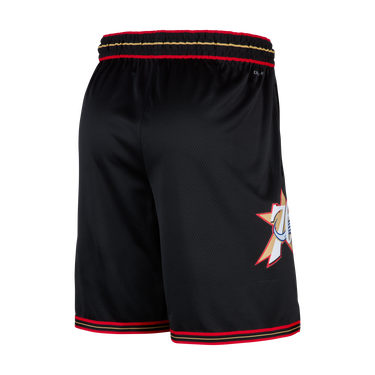 Къси панталони Nike Philadelphia 76ers Hardwood Classics 2025/26 Swingman Dri-FIT NBA Shorts Черно | HM4841-010, 2