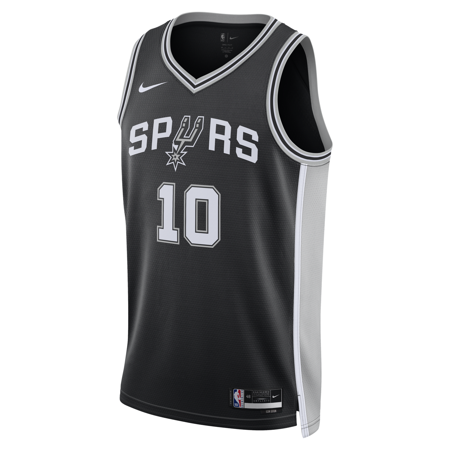 Фланелка Nike Dri-FIT NBA Swingman San Antonio Spurs Icon Edition 2022/2023 Черно | DN2022-012, 0
