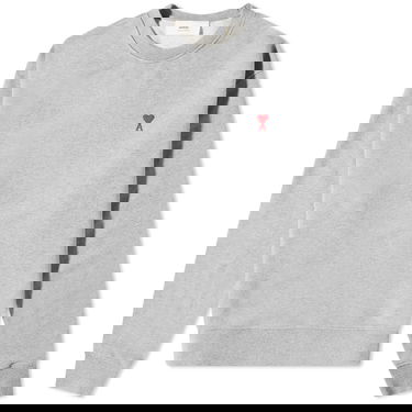 Суитчър AMI Small Heart Crewneck Sweatshirt Сиво | BFUSW001-730-055, 0