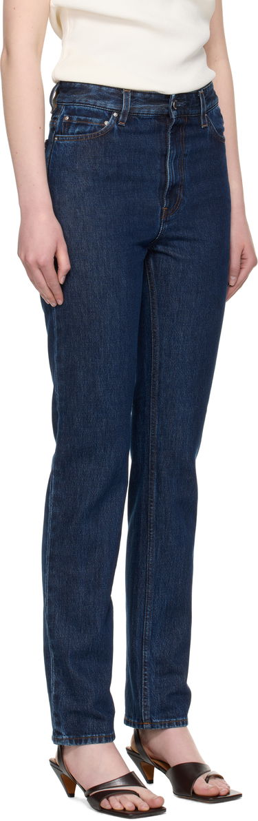 Дънки TOTEME High Slim Jeans Синьо | 252-WRB0271-FB0045, 1