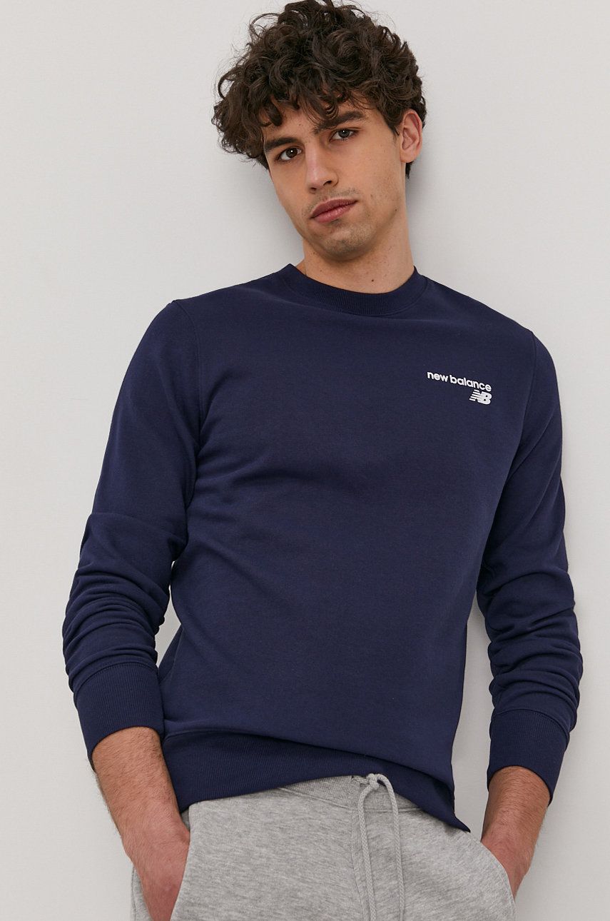 Суитчър New Balance Crewneck Sweatshirt Тъмно синьо | MT03911PGM, 0