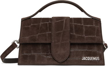 Дамска чанта Jacquemus Jacquemus 'The Large Bambino' Suede Shoulder Bag Кафяво | 25E213BA007-3243, 0
