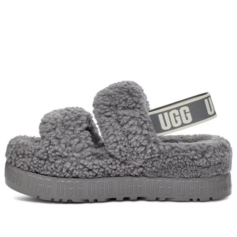Кецове и обувки UGG Oh Fluffita Slides Сиво | 1120876-LGH