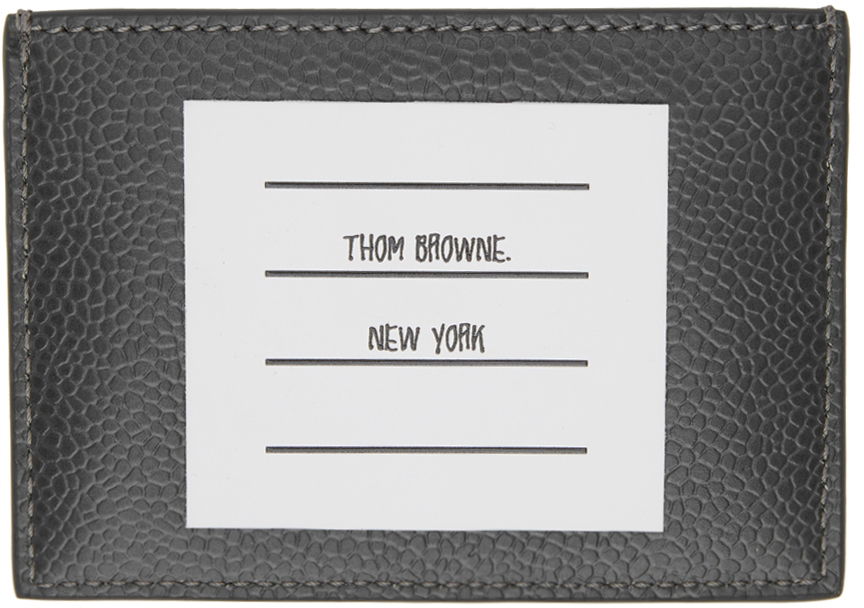 Портфейл Thom Browne Thom Browne Monogram Card Holder Сиво | MAW253A-07557, 1