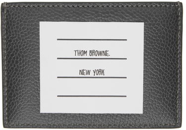 Портфейл Thom Browne Thom Browne Monogram Card Holder Сиво | MAW253A-07557, 1