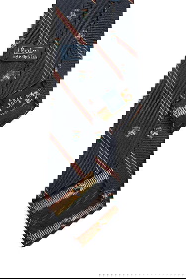 Аксесоари Polo by Ralph Lauren Polo Ralph Lauren Silk Tie with Crest and Stripe Pattern Многоцветен | 712971857, 1