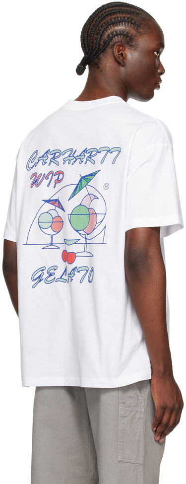 Тениска Carhartt WIP Gelato Logo-Print T-Shirt Бяло | I033668, 2