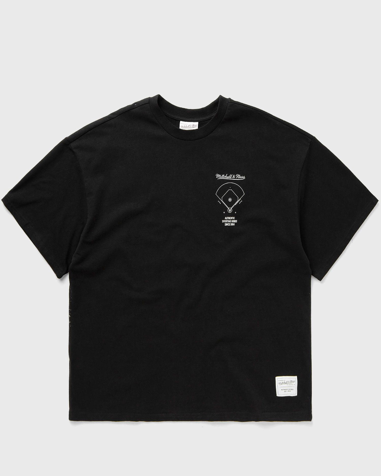 Тениска Mitchell & Ness BRANDED M&N ARENA PREMIUM BASEBALL TEE Черно | TCRW7353-MLBYYPPPBLCK, 0