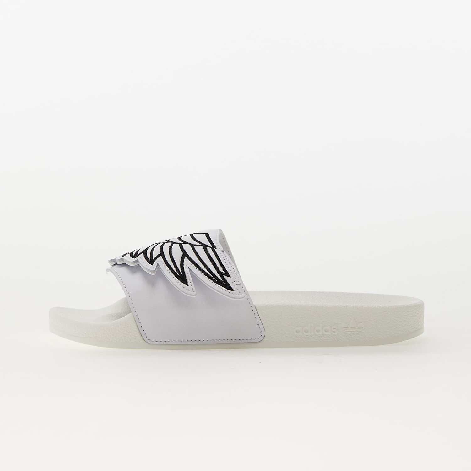 Кецове и обувки adidas Originals Jeremy Scott x Monogram Adilette Бяло | GY2505, 0