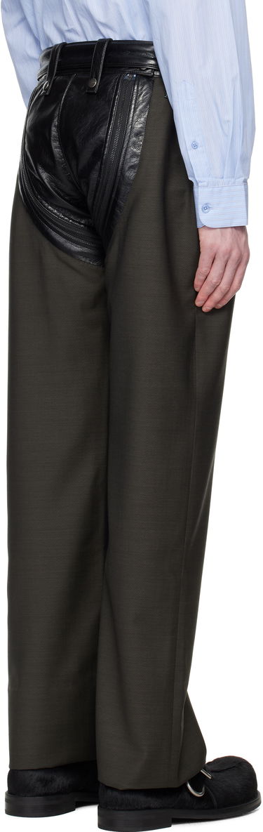 Карго панталони Martine Rose Martine Rose Zip Chap Tailored Trousers Зелено | 360WT10414, 2
