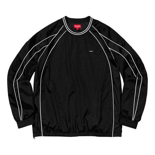 Ветровка Supreme Piping Warm Up Pullover by Supreme Черно | SUP-FW19-10889
