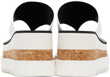 Кецове и обувки Stella McCartney Sneak-Elyse Platform Thong Sandals Бяло | 810362AP00P0, 1