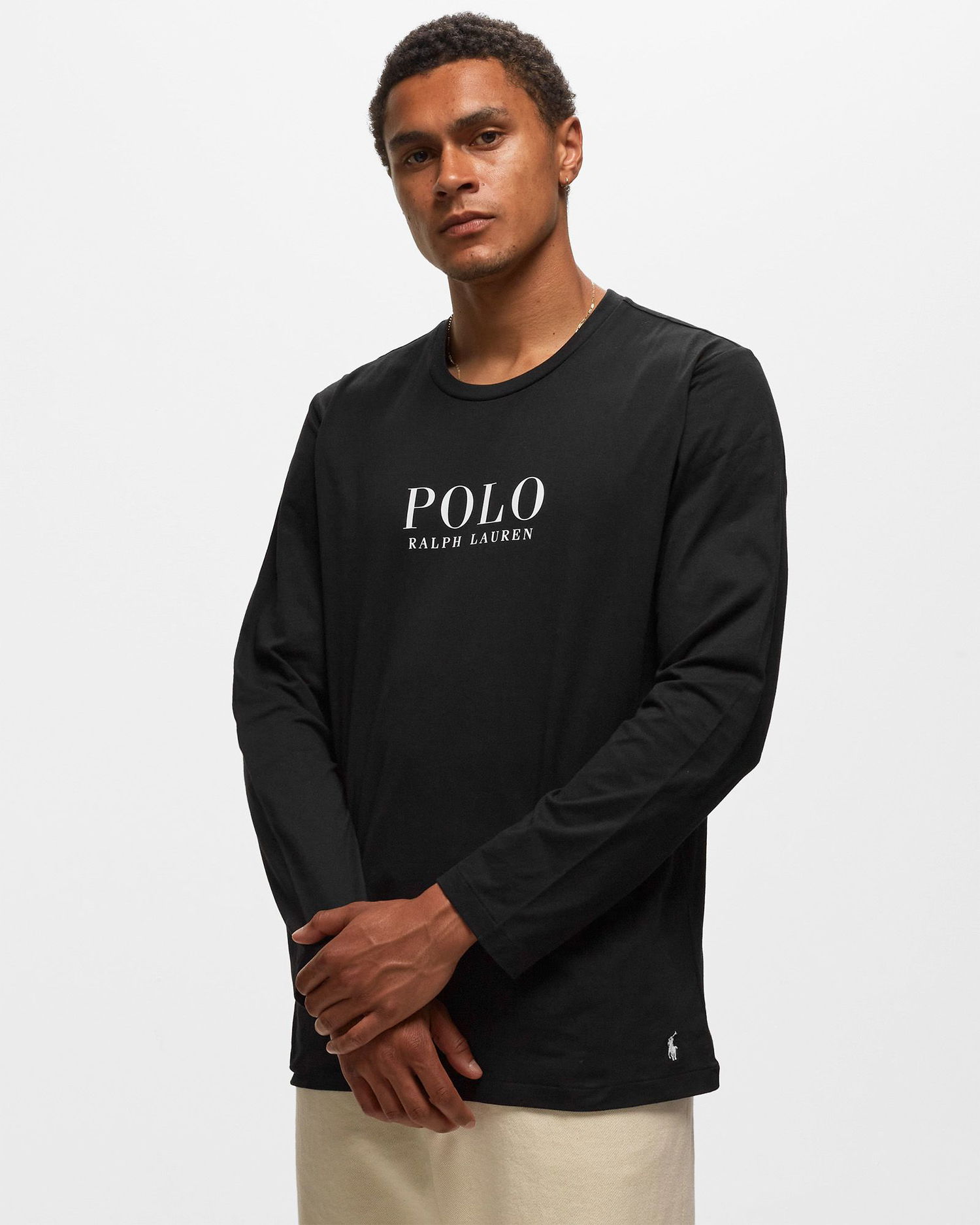 Тениска Polo by Ralph Lauren Long Sleeve Logo Lounge Tee Черно | 714899614004, 1