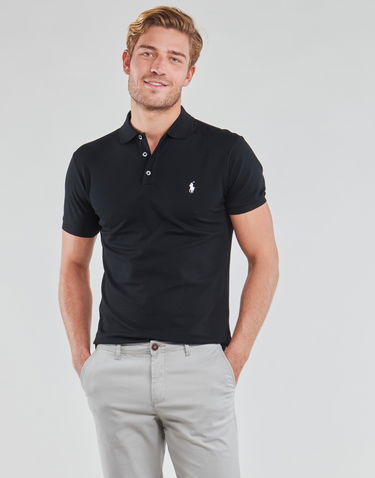 Тениска Polo by Ralph Lauren Polo shirt Polo Ralph Lauren POLO CINTRE SLIM FIT EN COTON STRETCH MESH LOGO PONY PLAYER Черно | 710541705007-NOS, 1