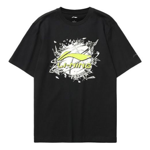 Тениска Li-Ning Hoops Graphic Loose Fit T-Shirt Черно | AHSR405-2