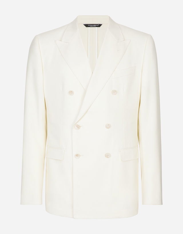 Dolce & Gabbana Double-breasted Taormina-fit Flannel Jacket