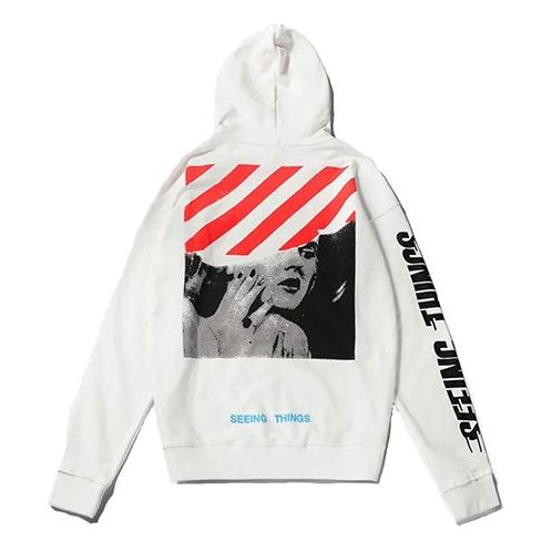 Суитчър Off-White Photocopy Print Hoodie Бяло | OMBB009F171920470188