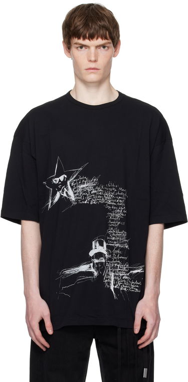 Тениска Ann Demeulemeester Ann Demeulemeester Dieter Sketchbook Graphic T-Shirt Черно | B0012878-FA206-099, 0