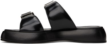 Кецове и обувки BY FAR BY FAR Wyatt Platform Sandals Черно | 23SSWYSBLSPN, 2