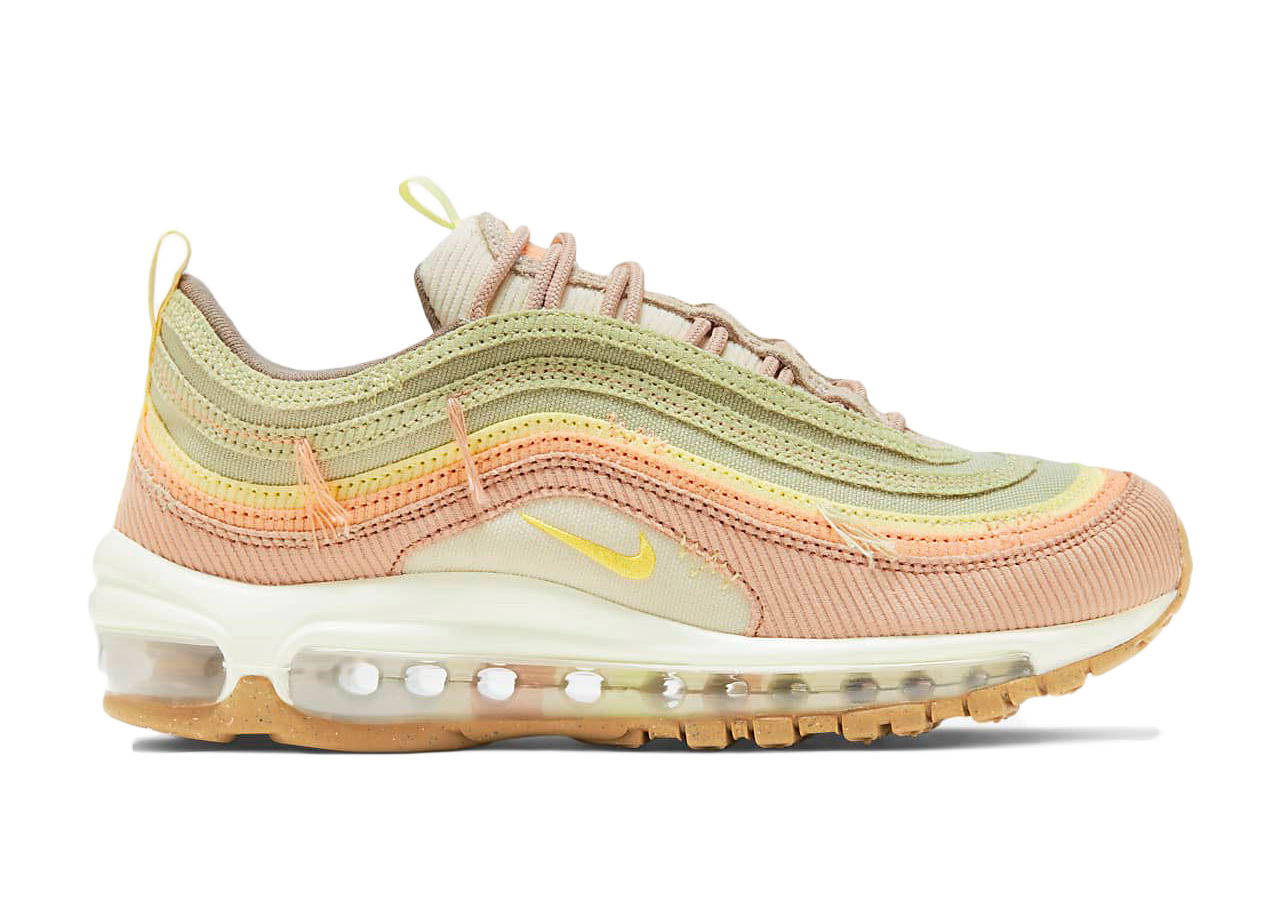 Кецове и обувки Nike Air Max 97 Corduroy Olive Aura W Бежово | DQ5073-381, 0